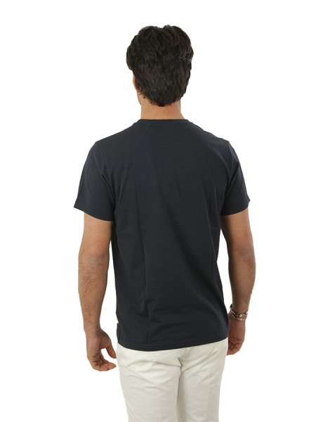 T-Shirt Aspesi con Stampa Blu Navy